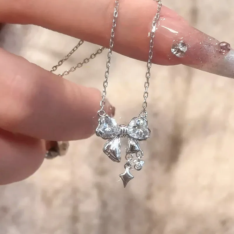 Disney Princess 925 Sterling Silver Fringe Necklace Women's-11