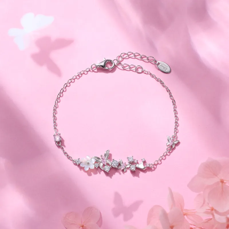 Disney Princess 925 Sterling Silver Bracelets Women's Silver-4