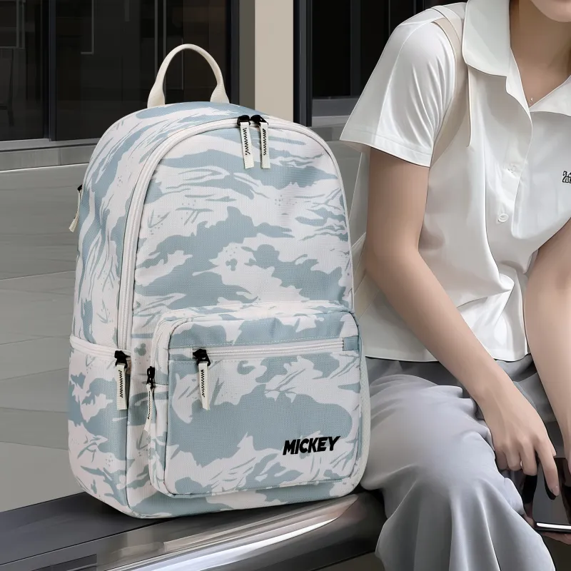 Disney Mickey Series Water Repellent Fabric Backpack Regular Unisex Camouflage-5