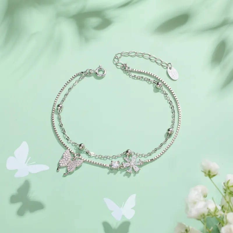 Disney Princess S925 Silver Bracelet Good Looking Box Women's-12