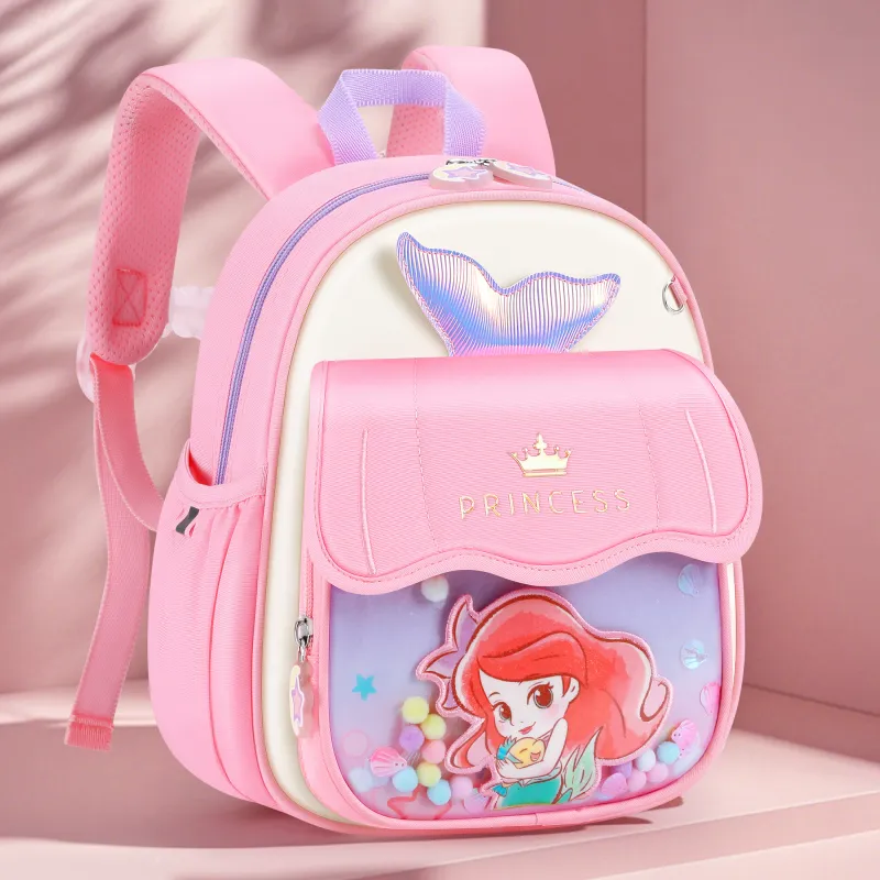 Disney Princess Polyester Kids' Student Backpack Bag Regular Kids' Pink-5