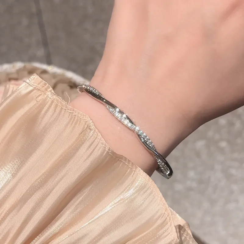 Disney White Gold Bangles Unisex Rose Gold/Silver-6
