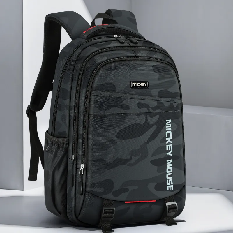 Disney Polyester Backpack Men's Camouflage Black-4