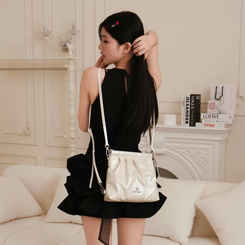 Disney Classic PU Backpack Regular Women's White Gold/Black Gold-6