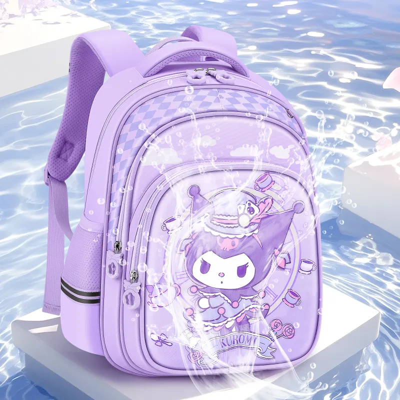 Hello Kitty Kuromi, My Melody Sanrio Series Polyester Backpack Regular Women's Purple-3
