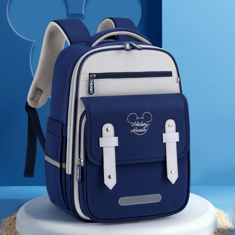 Disney Mickey Series Polyester Student Bag Regular Men's Navy Blue-5