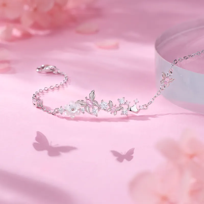 Disney Princess 925 Sterling Silver Bracelets Women's Silver-13