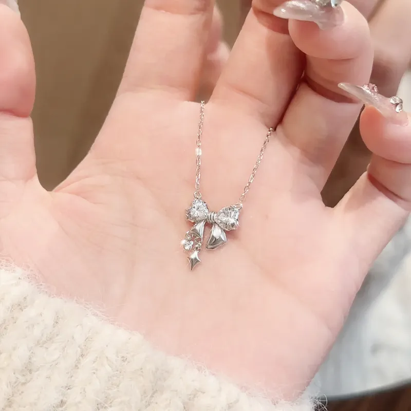 Disney Princess 925 Sterling Silver Fringe Necklace Women's-22