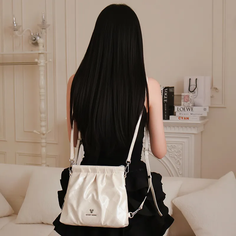 Disney Classic PU Backpack Regular Women's White Gold/Black Gold-5