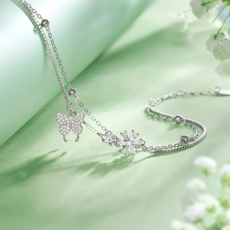 Disney Princess S925 Silver Bracelet Good Looking Box Women's-10