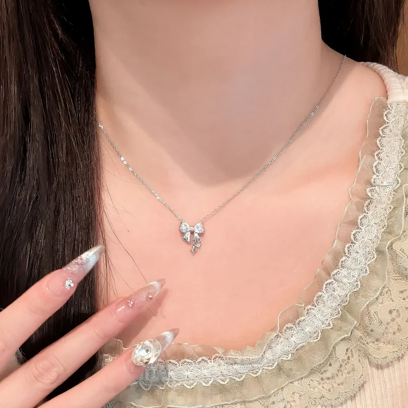 Disney Princess 925 Sterling Silver Fringe Necklace Women's-25