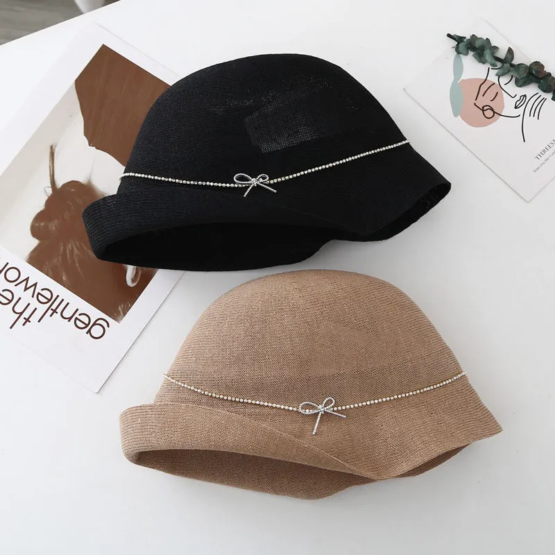 MINGYUANDAILI Rice Paper Blend Bucket Hats Women's-1