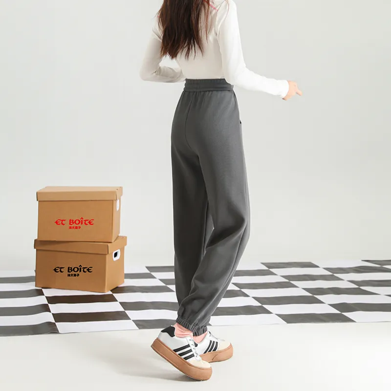 FAWENXIANGZI Casual Pants Women's Light Purple-10