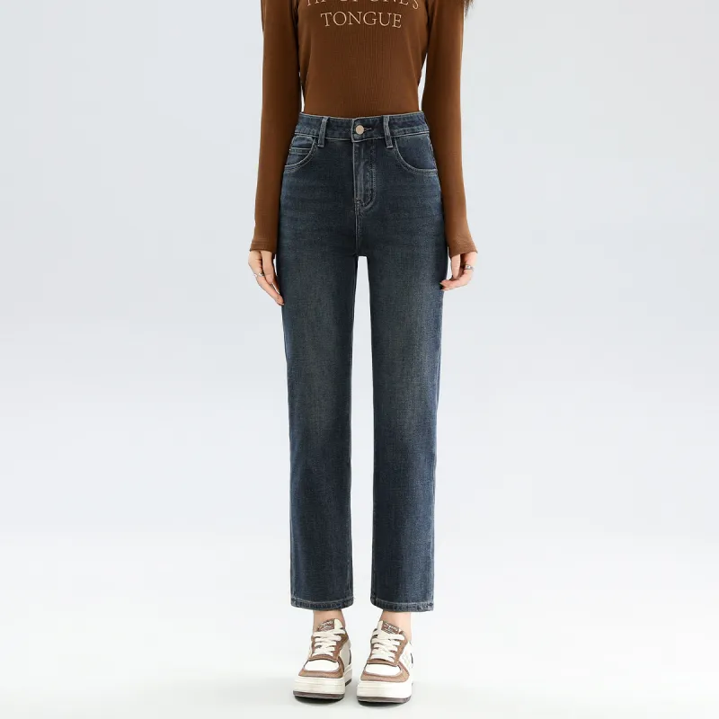 FAWENXIANGZI Jeans Women's Blue-5