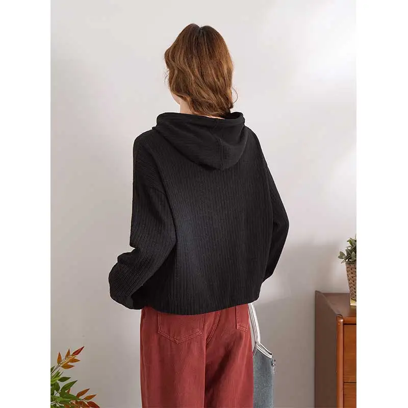 FAWENXIANGZI Knitwear Women's Black-1