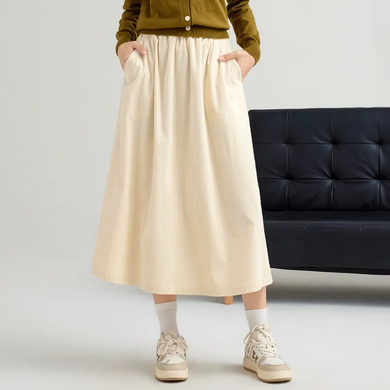 FAWENXIANGZI Casual Long Skirt Women's-1