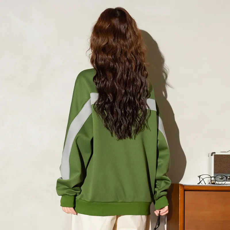 FAWENXIANGZI Sweatshirt Women's Avocado Green-2