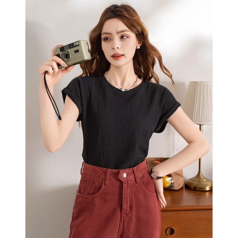 FAWENXIANGZI Regular T Shirt Women's-4