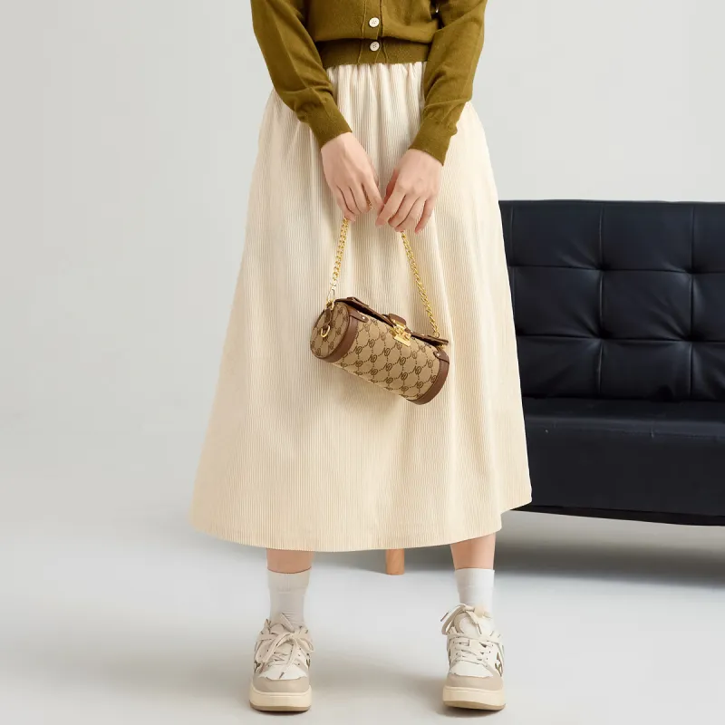 FAWENXIANGZI Casual Long Skirt Women's-2