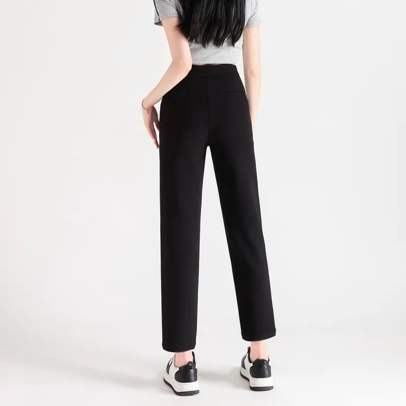 FAWENXIANGZI Casual Pants Women's Black-6