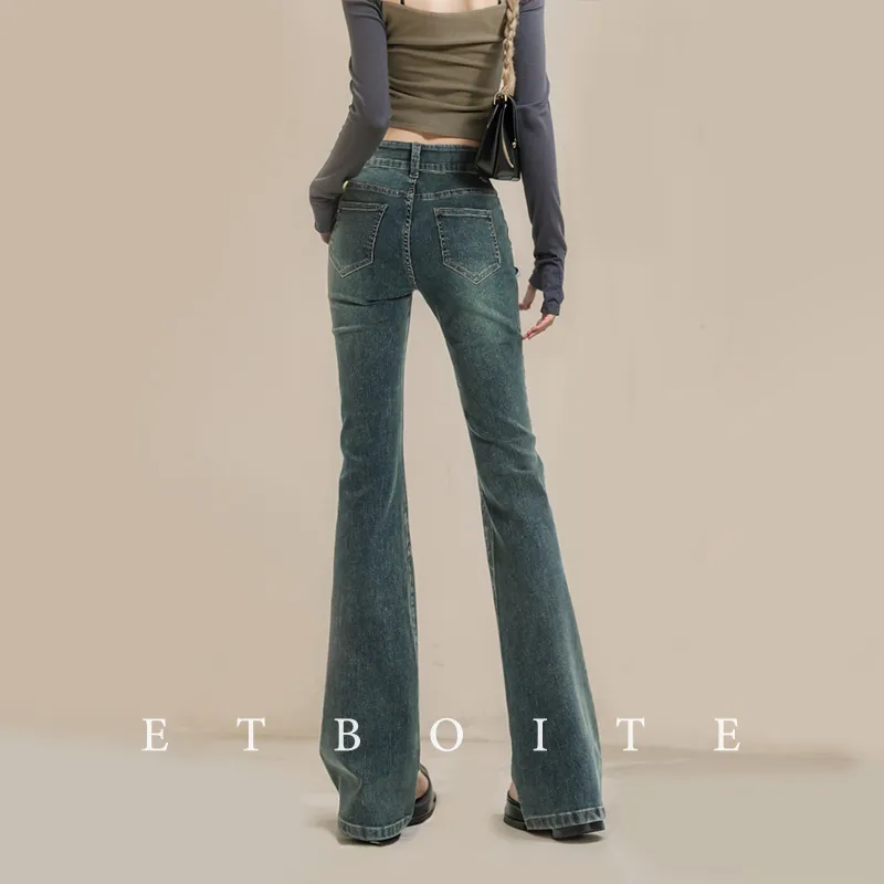 FAWENXIANGZI Jeans Women's Nostalgic Blue-5