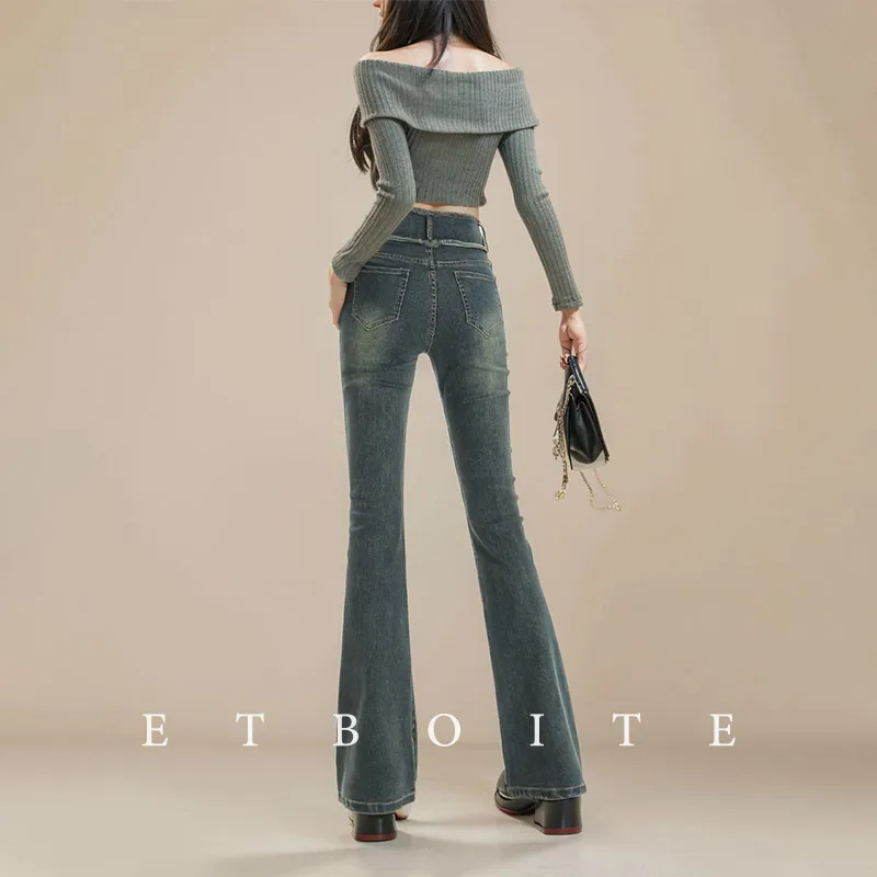 FAWENXIANGZI Jeans Women's Nostalgic Blue-5