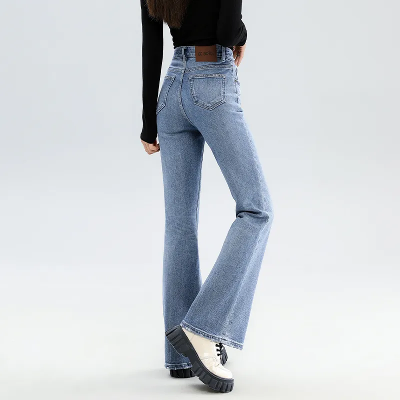 FAWENXIANGZI Jeans Women's Blue-7