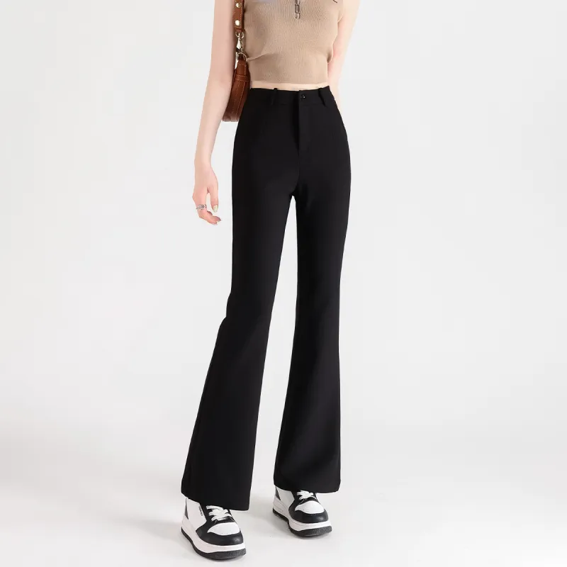 FAWENXIANGZI Casual Pants Women's Black-5