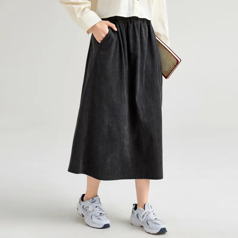 FAWENXIANGZI Casual Long Skirt Women's-7