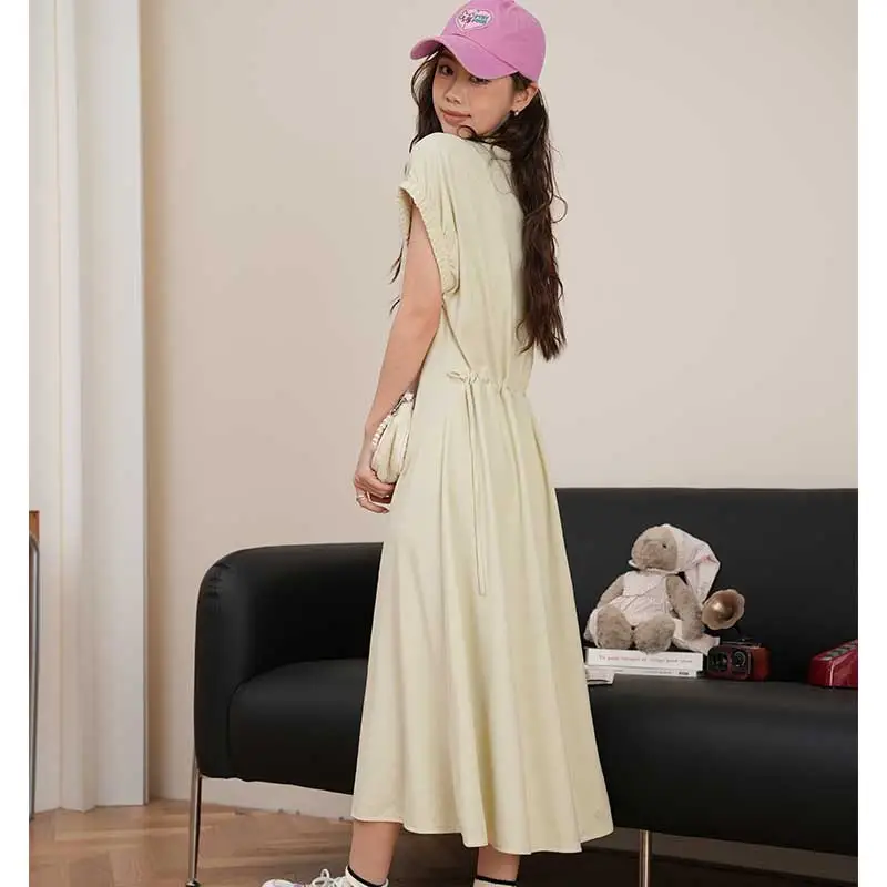 FAWENXIANGZI Short Sleeved Dress Women's-4