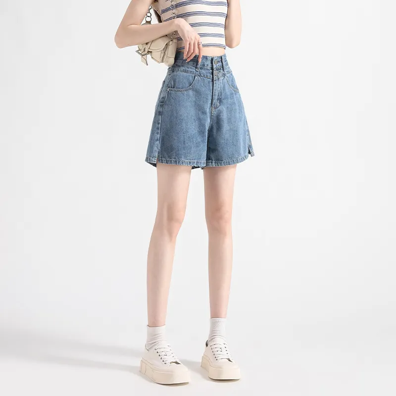 FAWENXIANGZI Denim Shorts Women's-4
