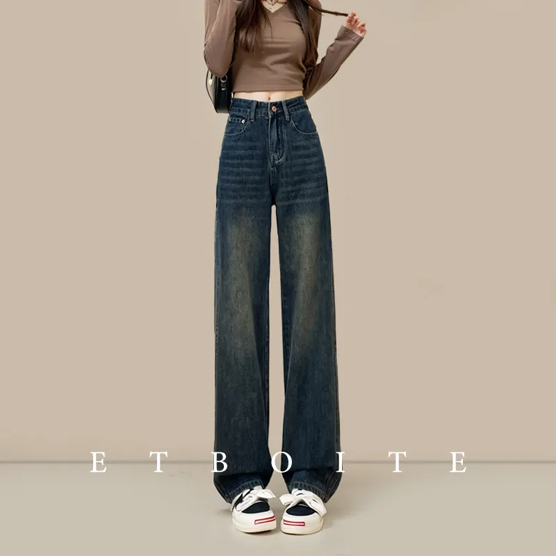 FAWENXIANGZI Jeans Women's Concrete Gray-0