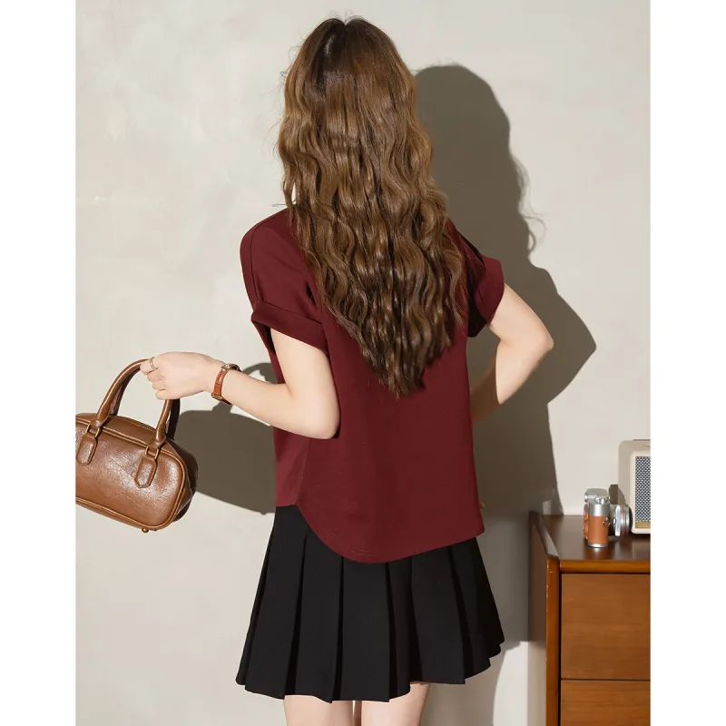 FAWENXIANGZI T Shirts Women's-3