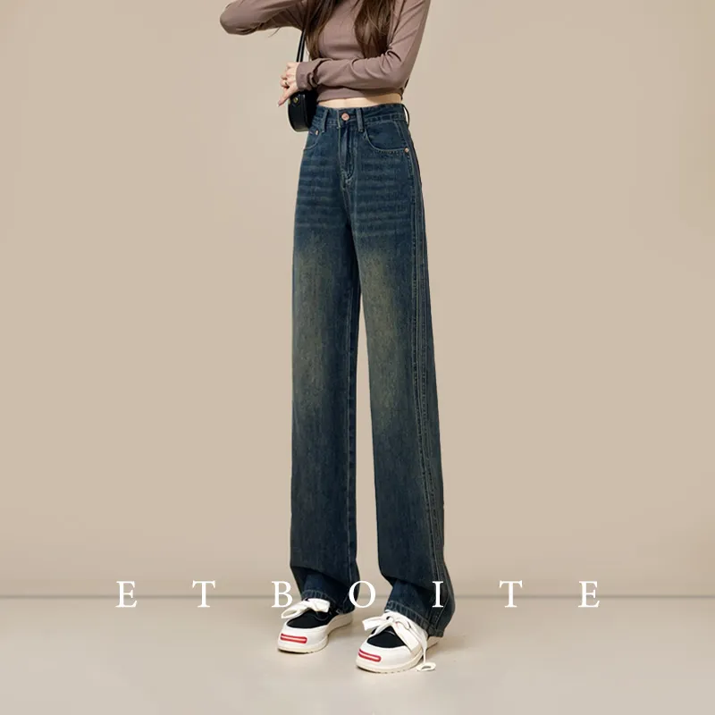 FAWENXIANGZI Jeans Women's Concrete Gray-1