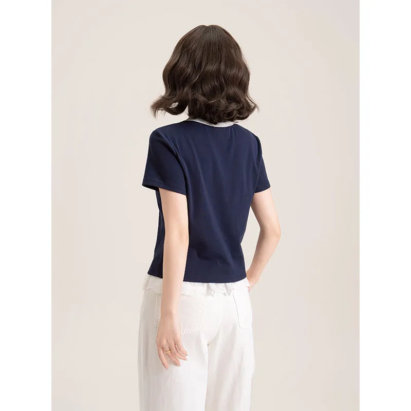 FAWENXIANGZI Regular T Shirt Women's-0