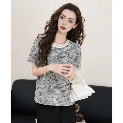 FAWENXIANGZI T Shirt Women's Heather Gray