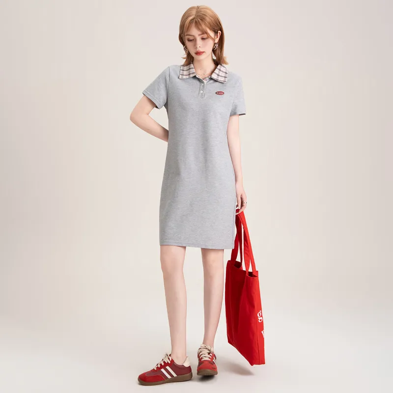 FAWENXIANGZI Short Sleeved Dress Women's-2