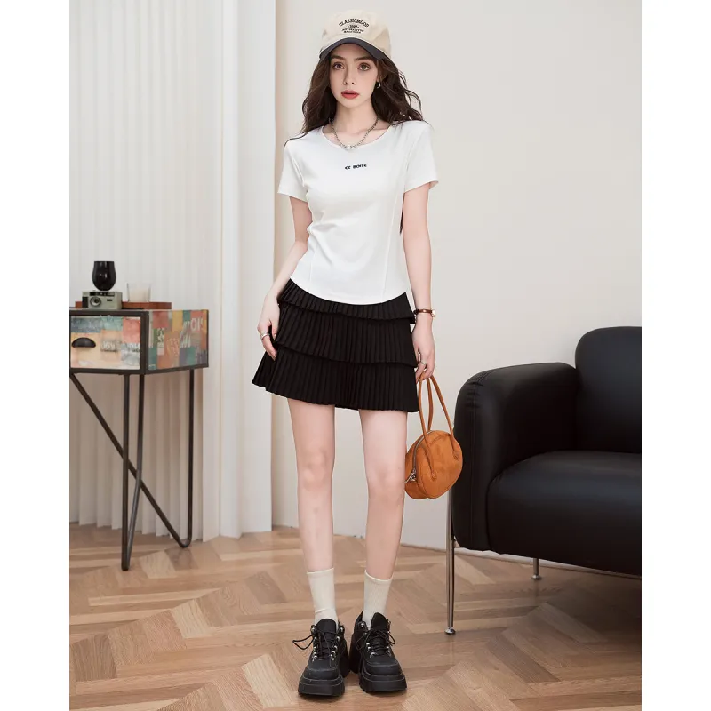 FAWENXIANGZI Regular T Shirt Women's White-2