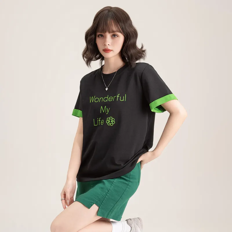 FAWENXIANGZI Regular T Shirt Women's-2