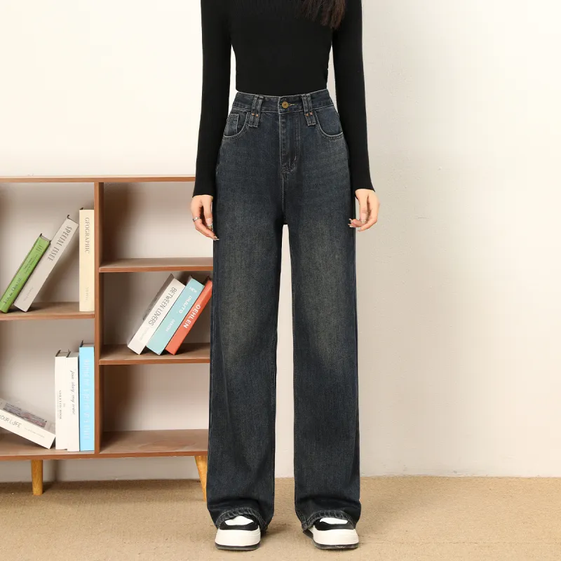 FAWENXIANGZI Jeans Women's Concrete Gray-4