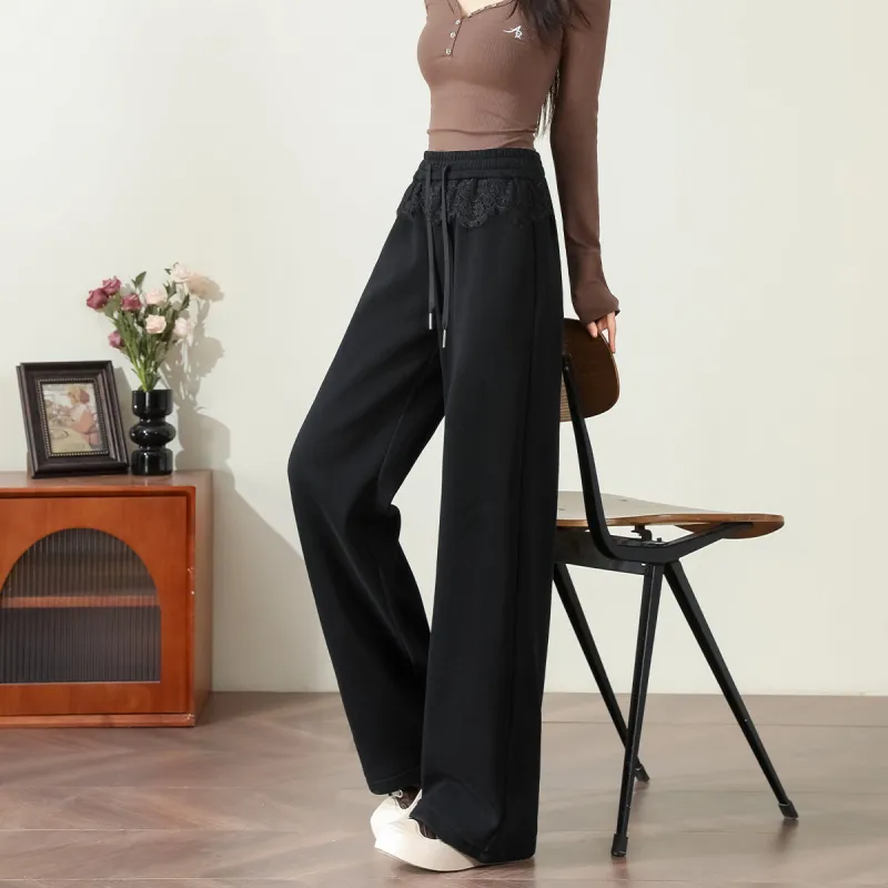 FAWENXIANGZI Casual Pants Women's Black-4