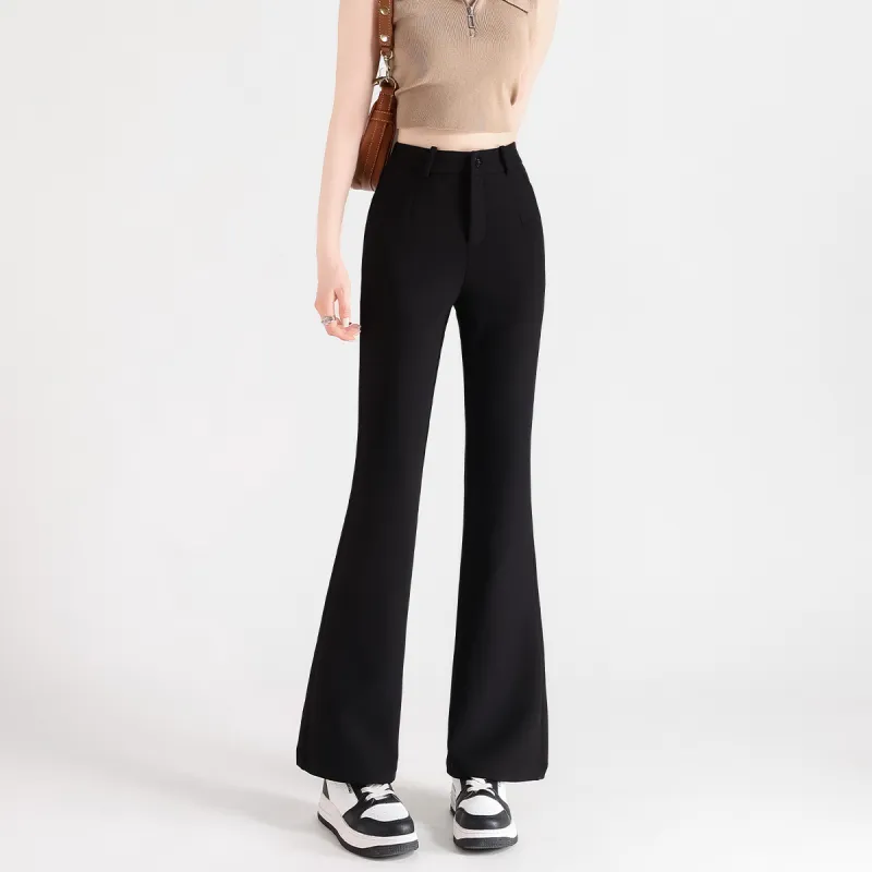 FAWENXIANGZI Casual Pants Women's Black-4