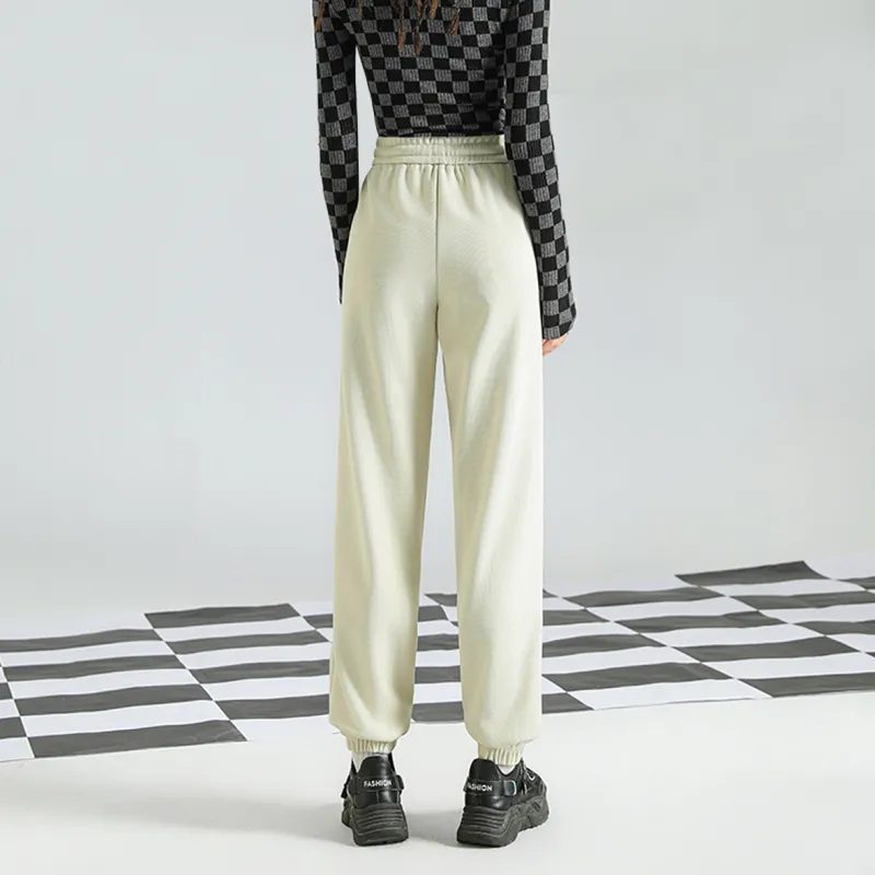 FAWENXIANGZI Casual Pants Women's Light Purple-13
