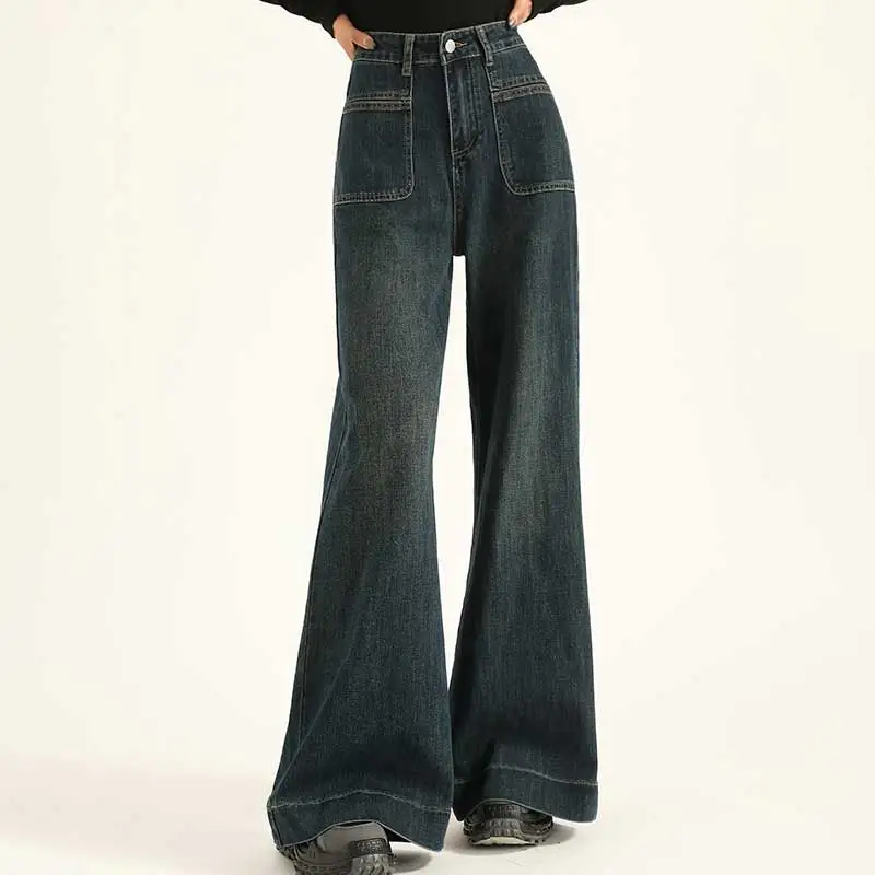 FAWENXIANGZI Jeans Women's Blue-3