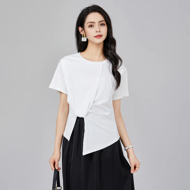FAWENXIANGZI Regular T Shirt Women's-3