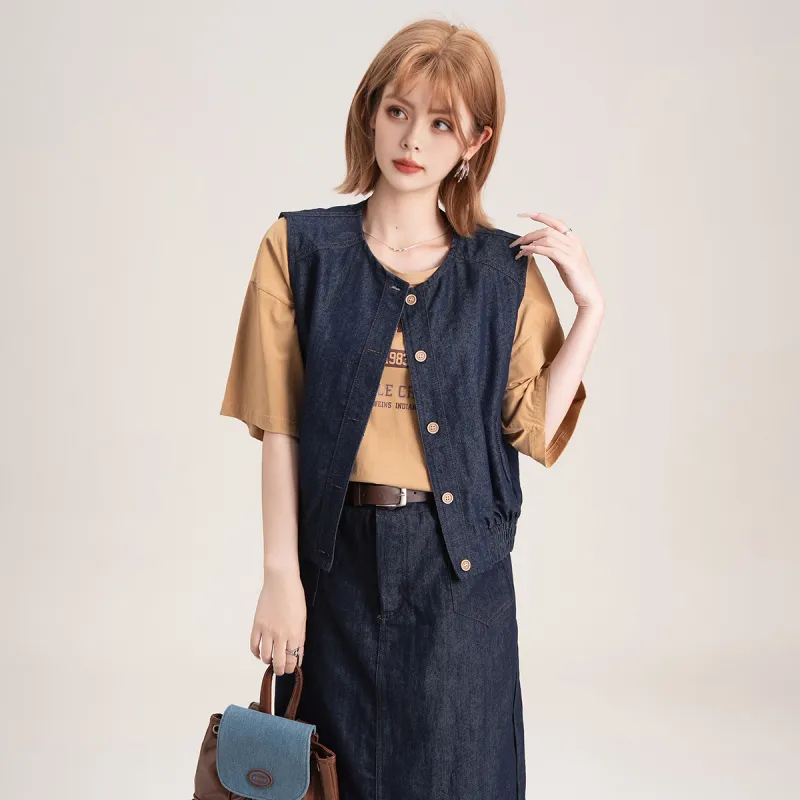 FAWENXIANGZI Two Piece Skirt Sets Women's-6