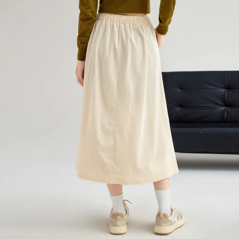 FAWENXIANGZI Casual Long Skirt Women's-4