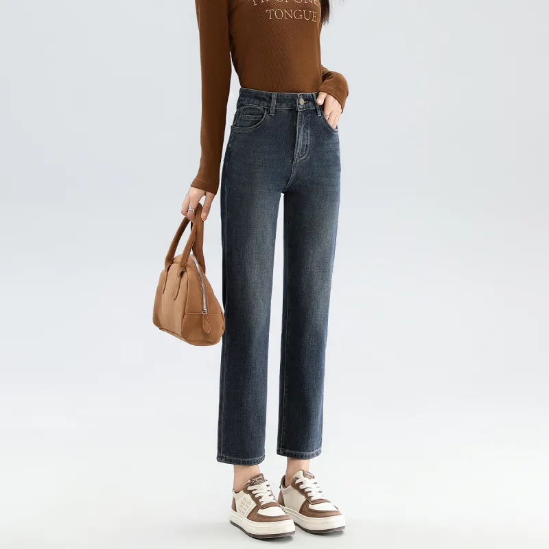 FAWENXIANGZI Jeans Women's Blue-3