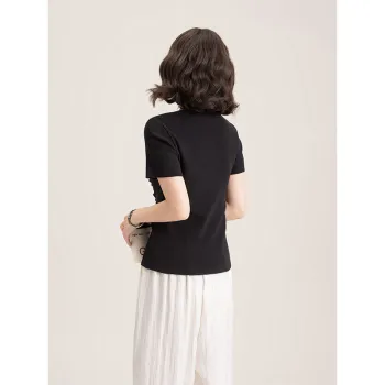 FAWENXIANGZI T Shirts Women's Black