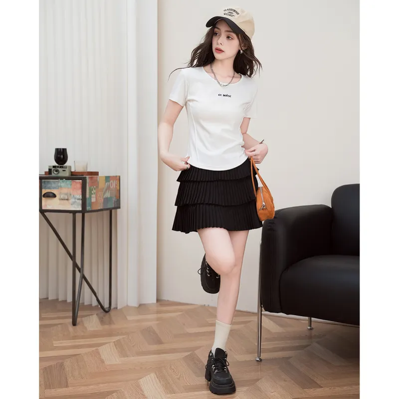 FAWENXIANGZI Regular T Shirt Women's White-1